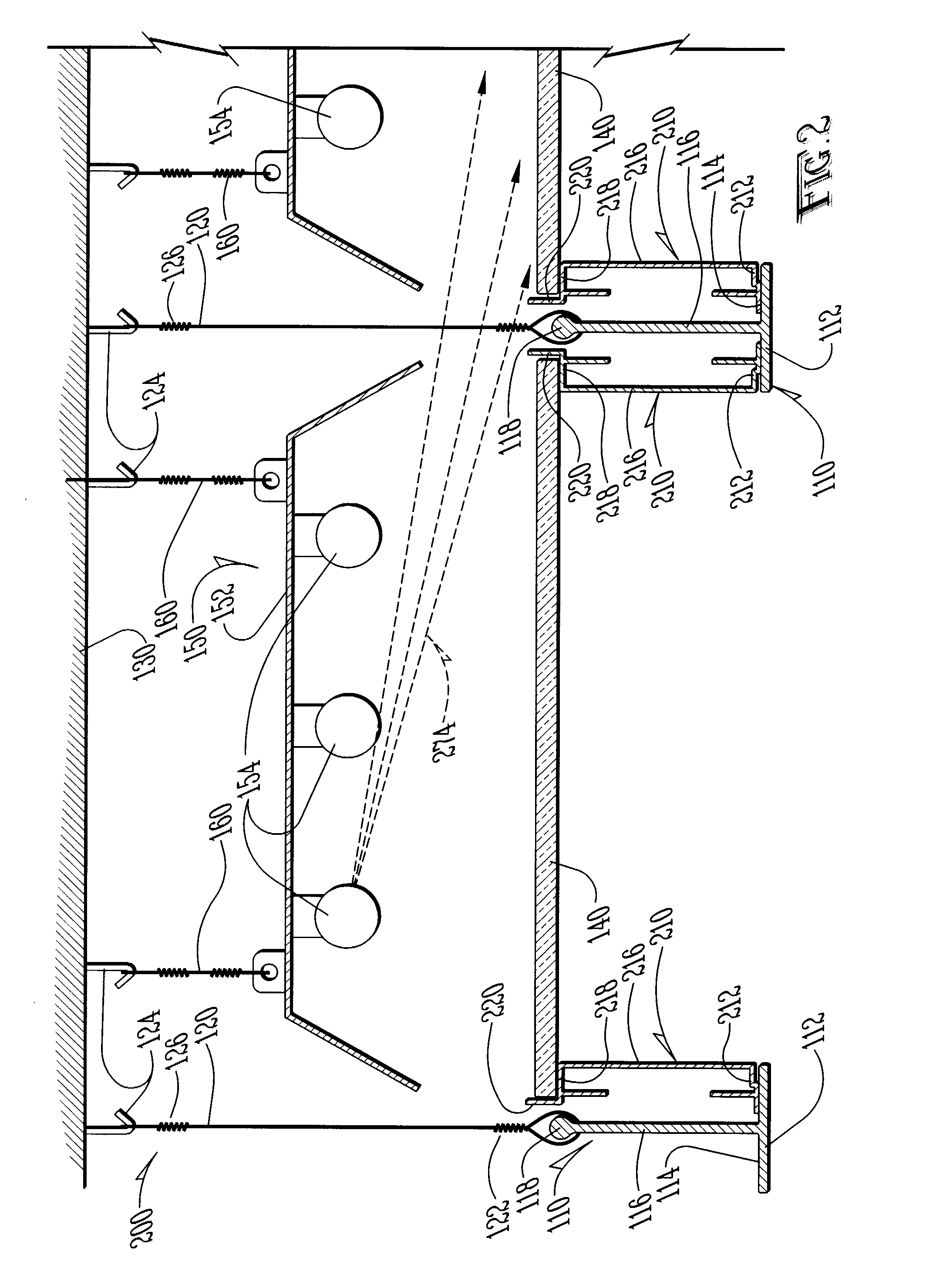 Method and system for creating an illusion of a skylight