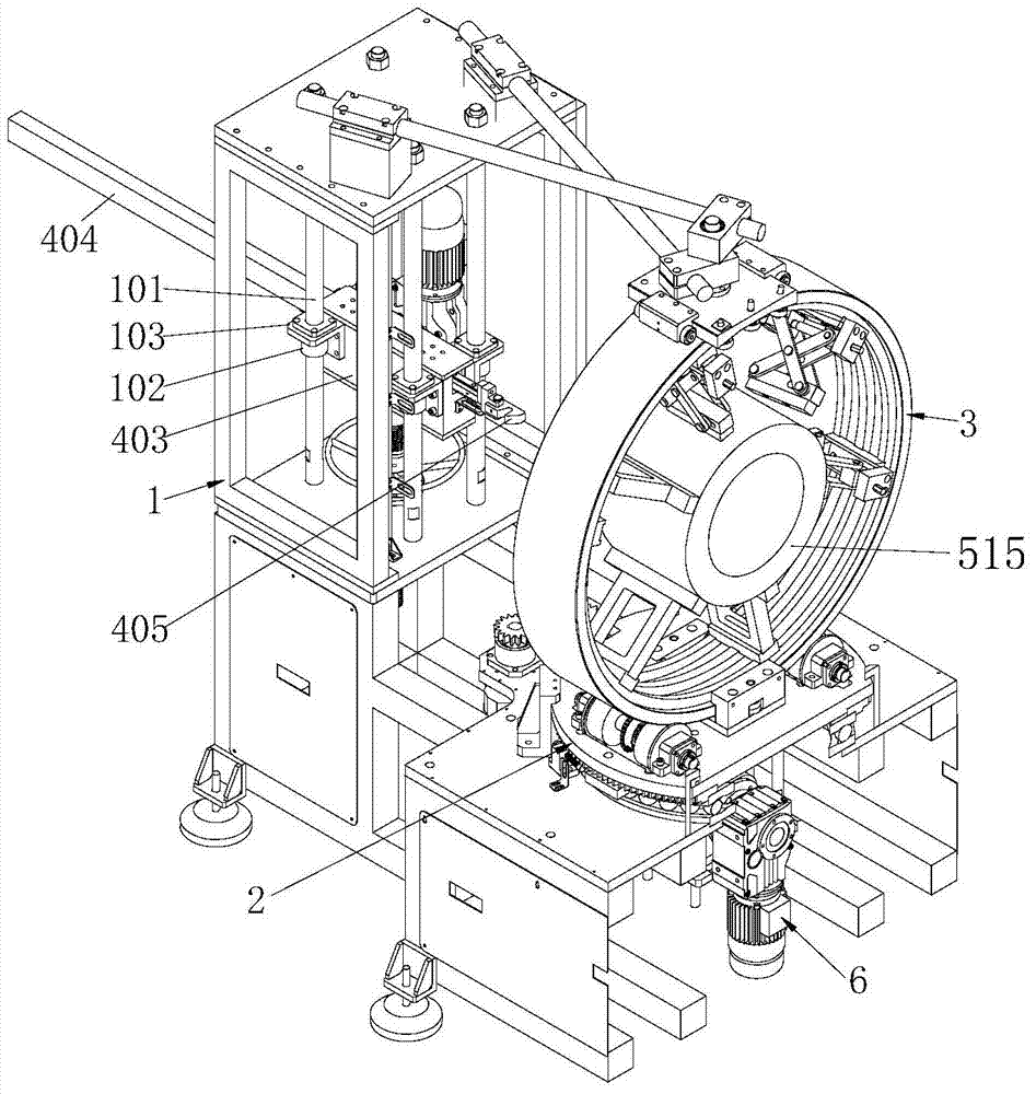 Drawing die coil inserting apparatus of motor stator iron core