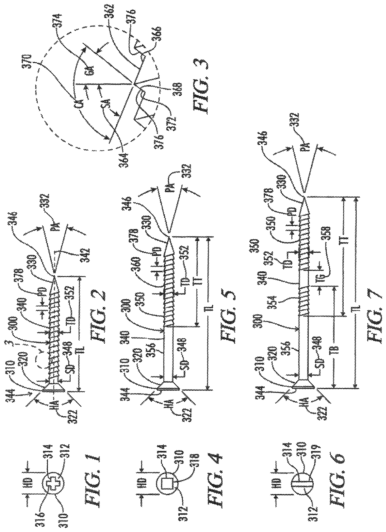 Mushroom-compaction and asymmetric-thread impact-drivable screw