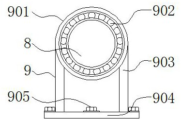 Breakage-proof bending device for machining electronic parts for communication