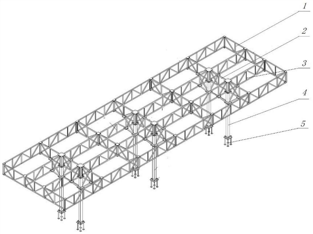 A double-layer anti-collision assembled steel structure truss reinforcement processing anti-smashing shed