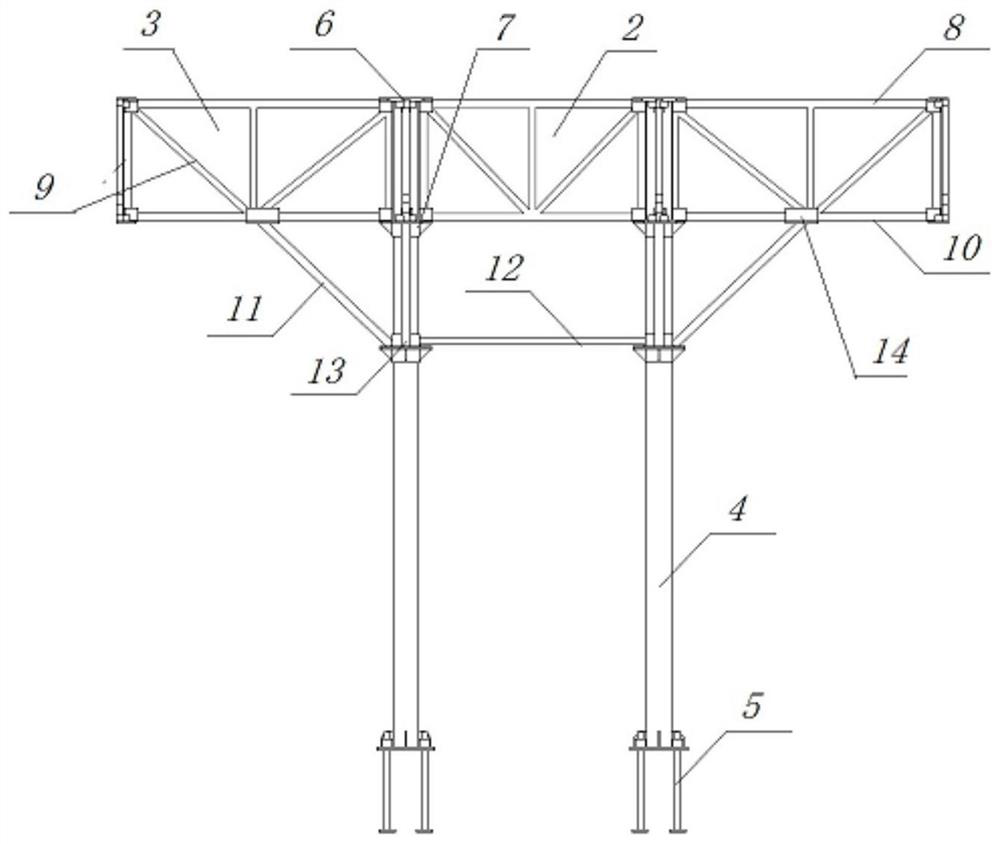 A double-layer anti-collision assembled steel structure truss reinforcement processing anti-smashing shed