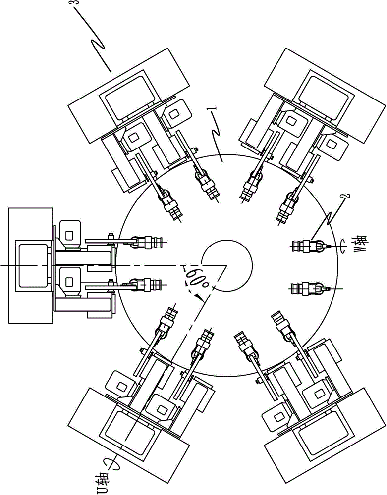 Novel six-station disc-type numerical control cloth wheel buffing machine