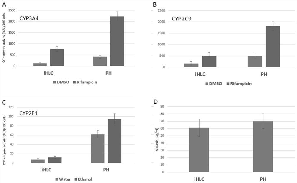 A method for improving the detoxification function of human stem cell-derived hepatic-like cells and its application