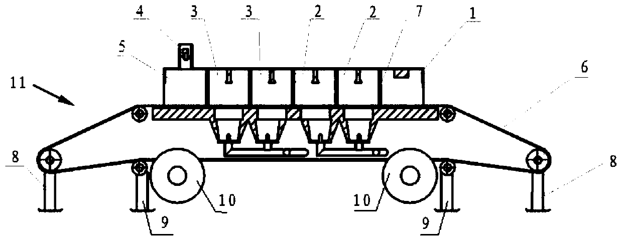 A mobile escalator step automatic cleaning method and device