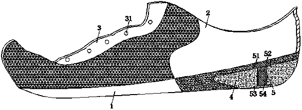 3D diabetic foot footwear and making process thereof