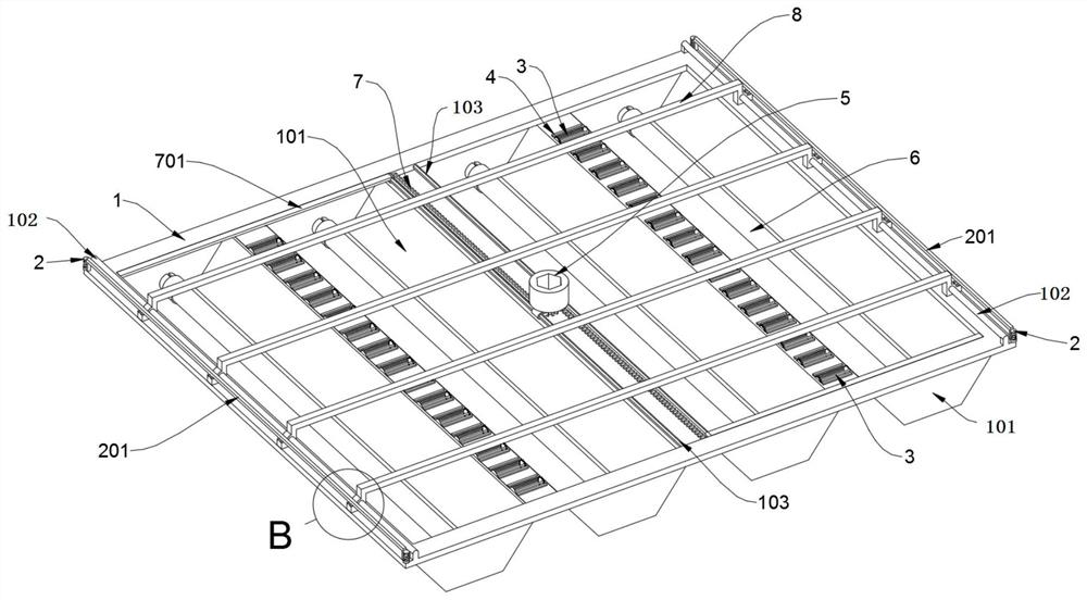 Air guiding structure of light steel frame for constructional engineering