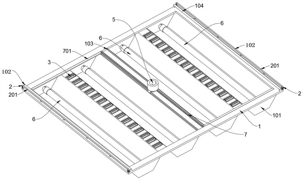 Air guiding structure of light steel frame for constructional engineering