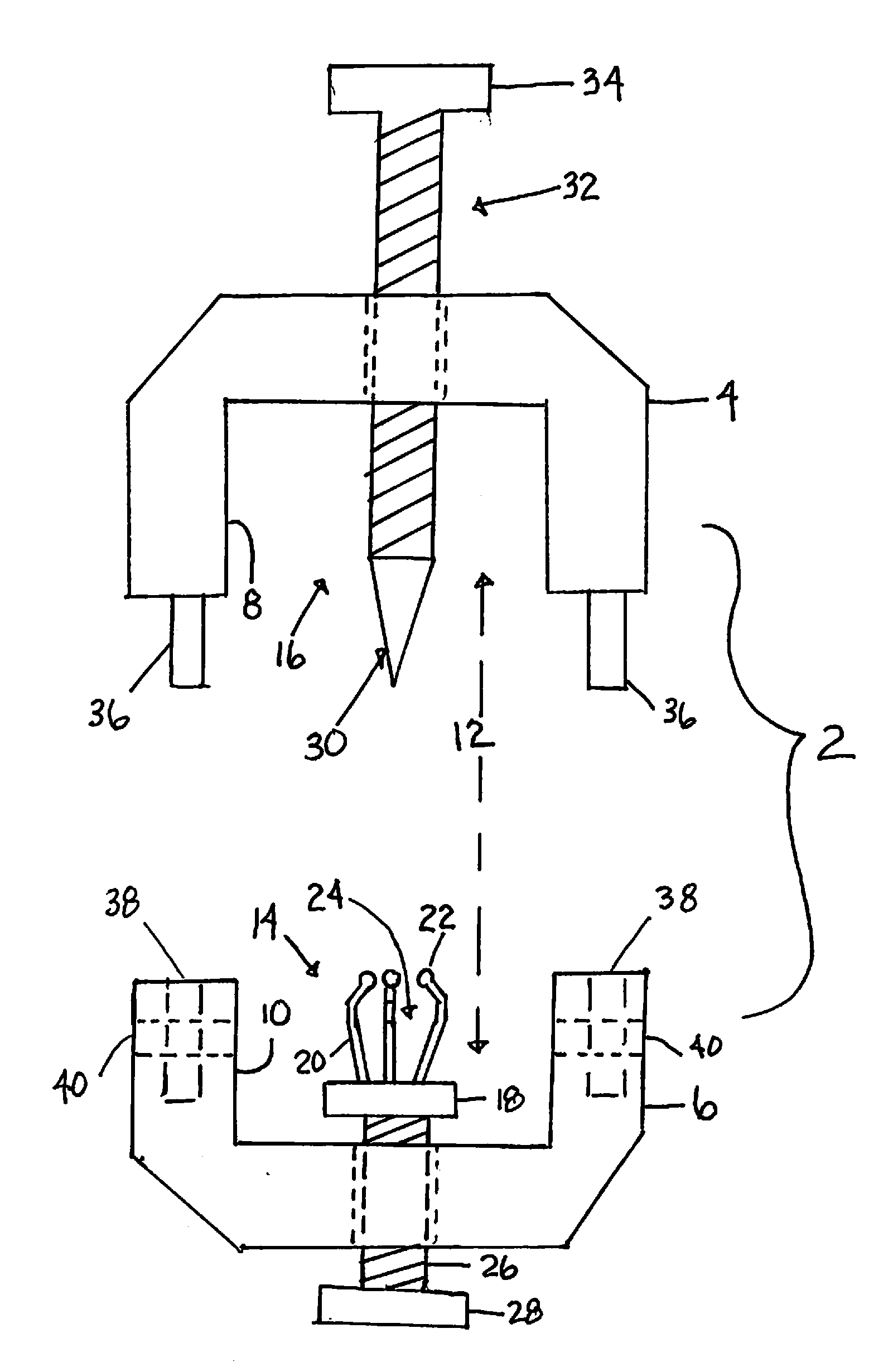 Device and method for opening extracted teeth and removal of pulp