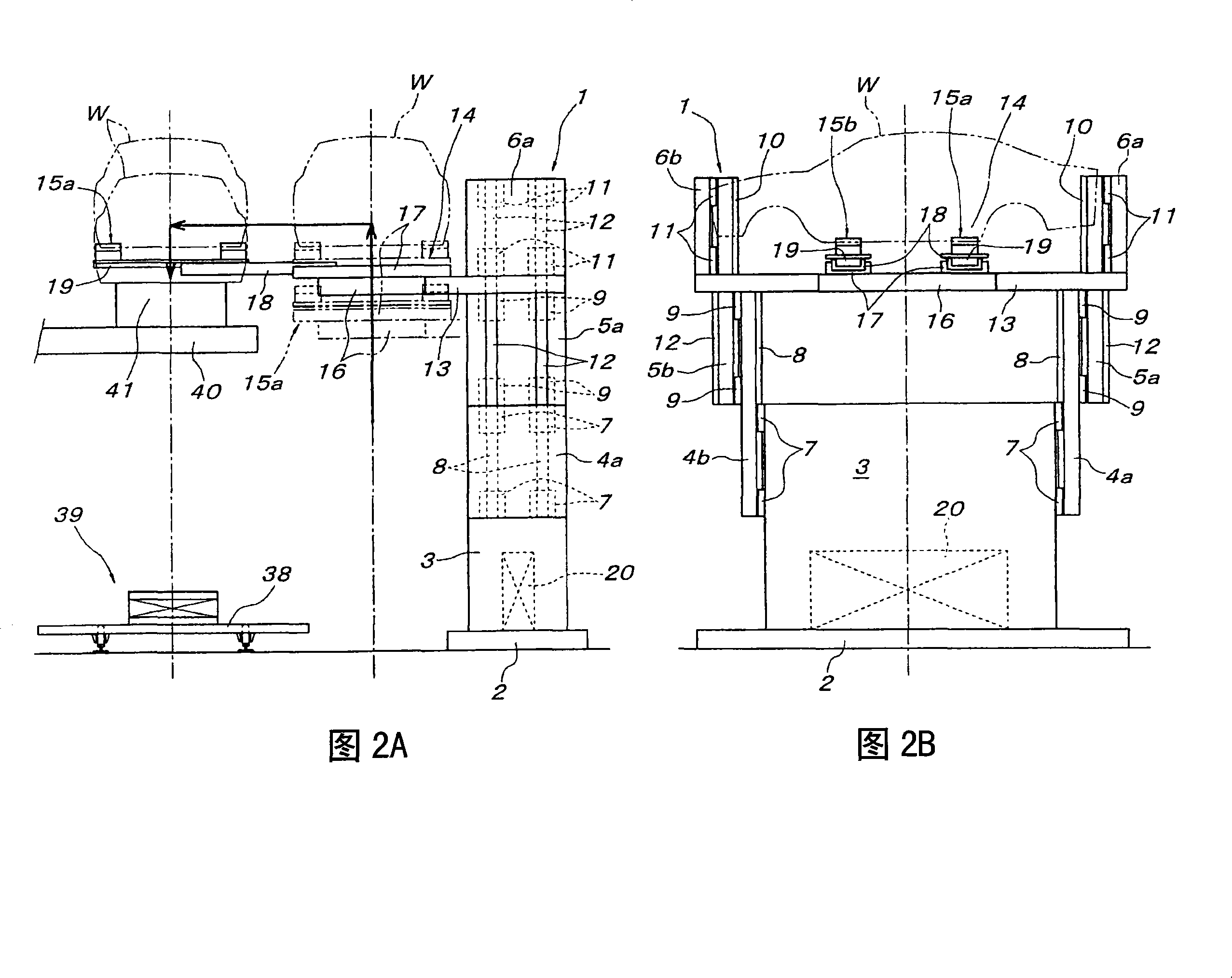Elevating conveyance device