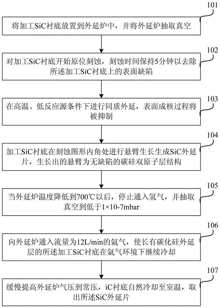 Method for homoepitaxial carbon silicon double atomic layer thin film on sic substrate