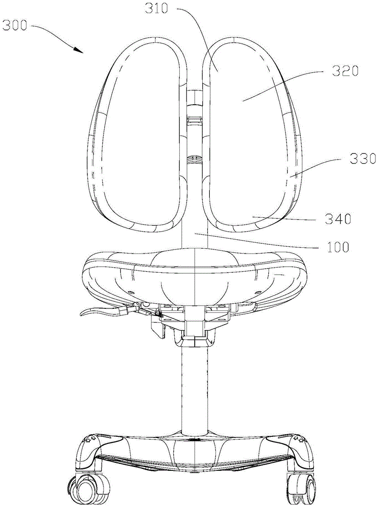 Backrest structure of seat with adjustable seat depth