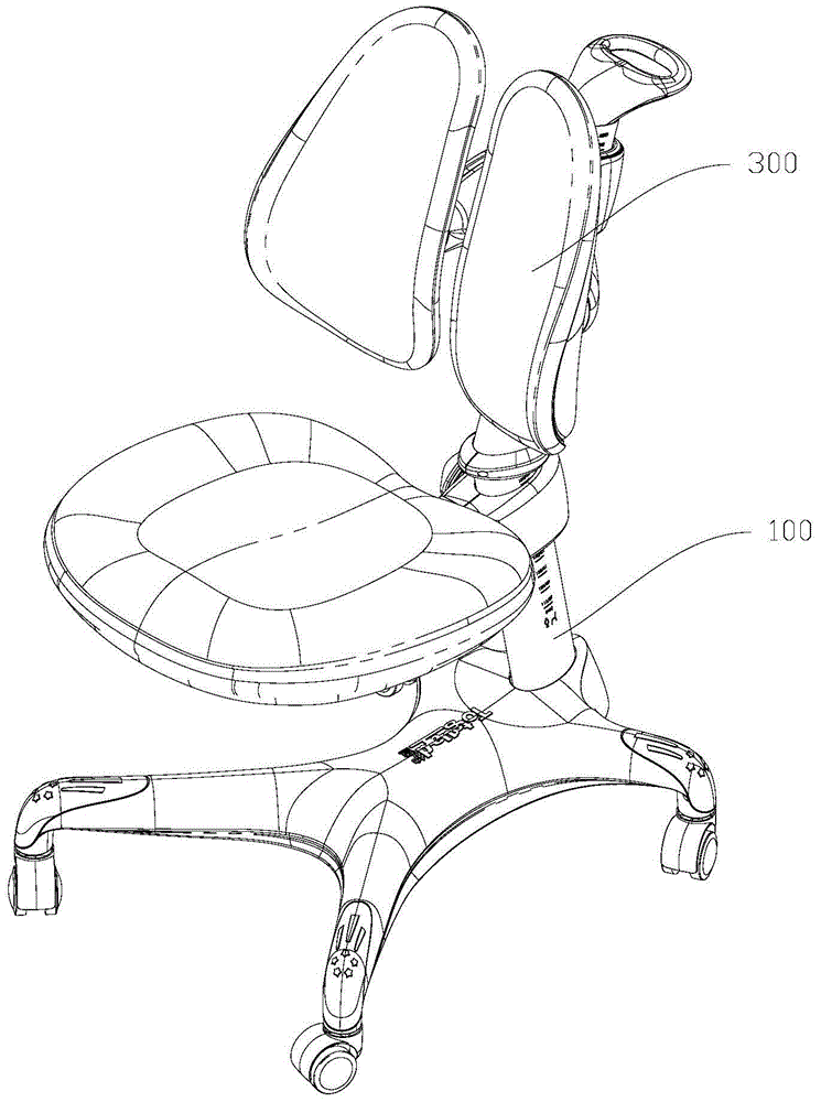 Backrest structure of seat with adjustable seat depth