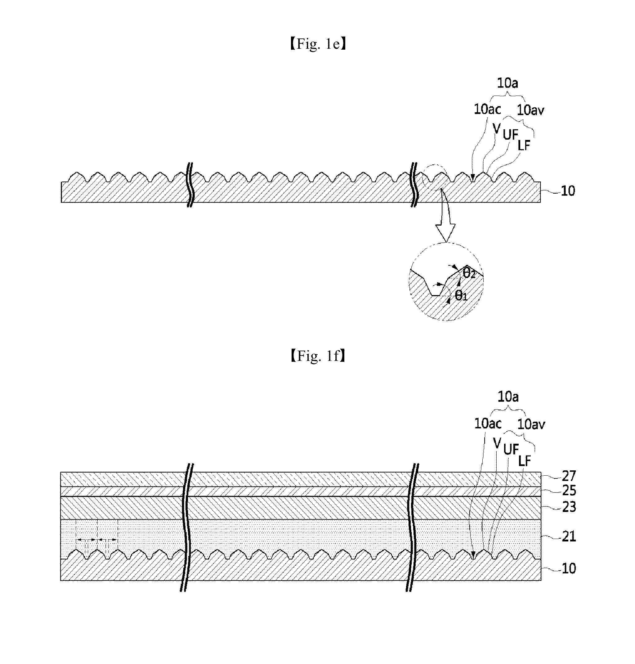 Substrate having concave-convex pattern, light-emitting diode including the substrate, and method for fabricating the diode