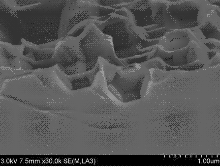 Polycrystalline silicon surface honeycomb structure and preparation method thereof