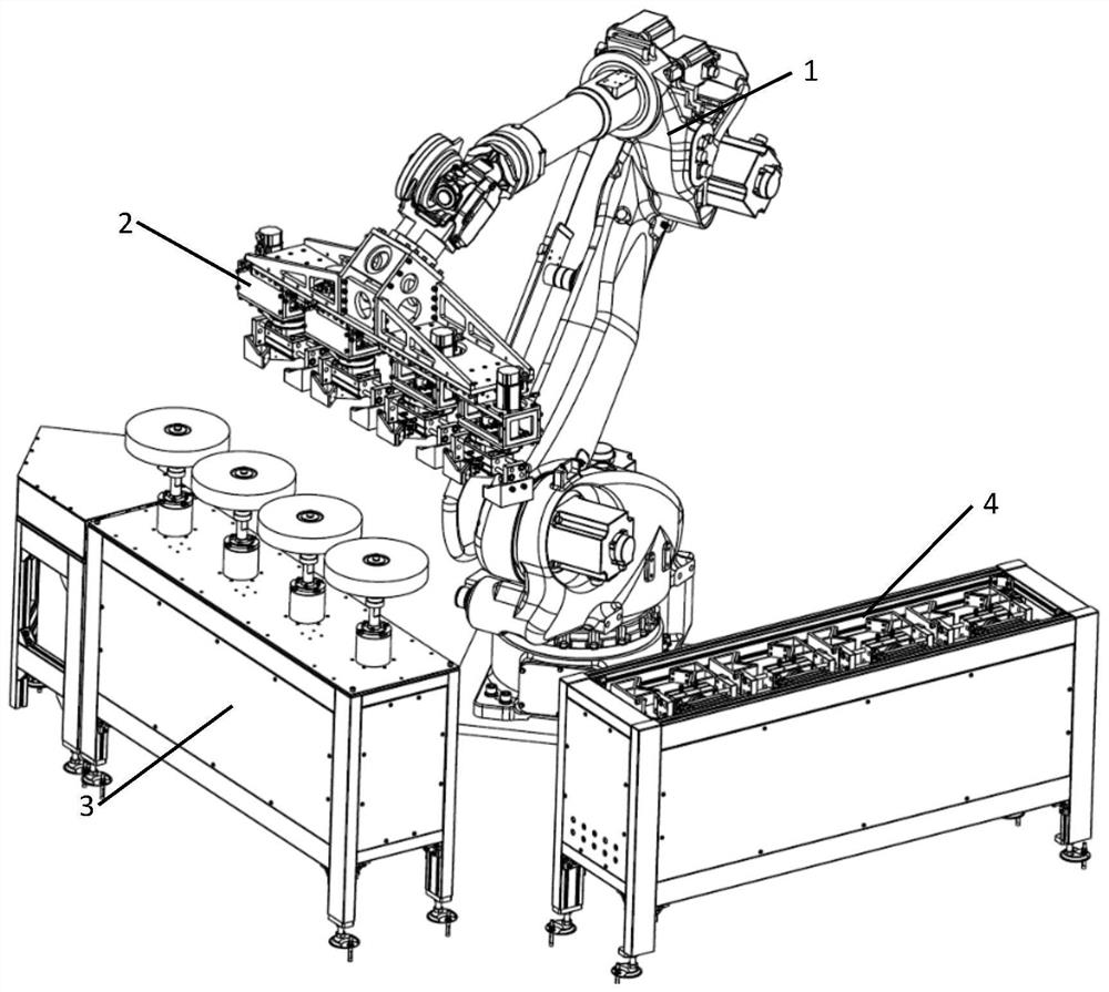 A robot grinding equipment and method for the surface of a rotating body