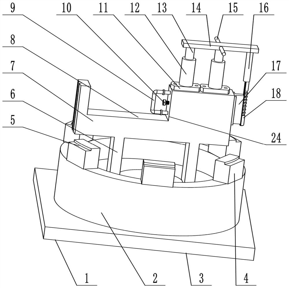 Pin wheel housing gear milling tool