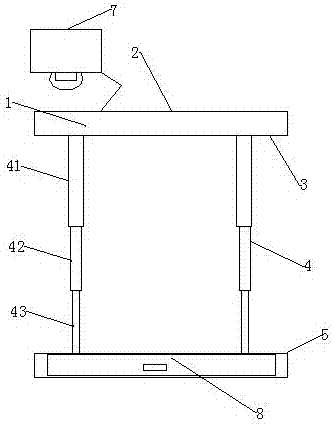 Electronic intelligent computer desk