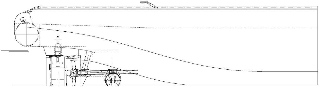 Multifunctional cargo-blocking railing for maritime work auxiliary ship