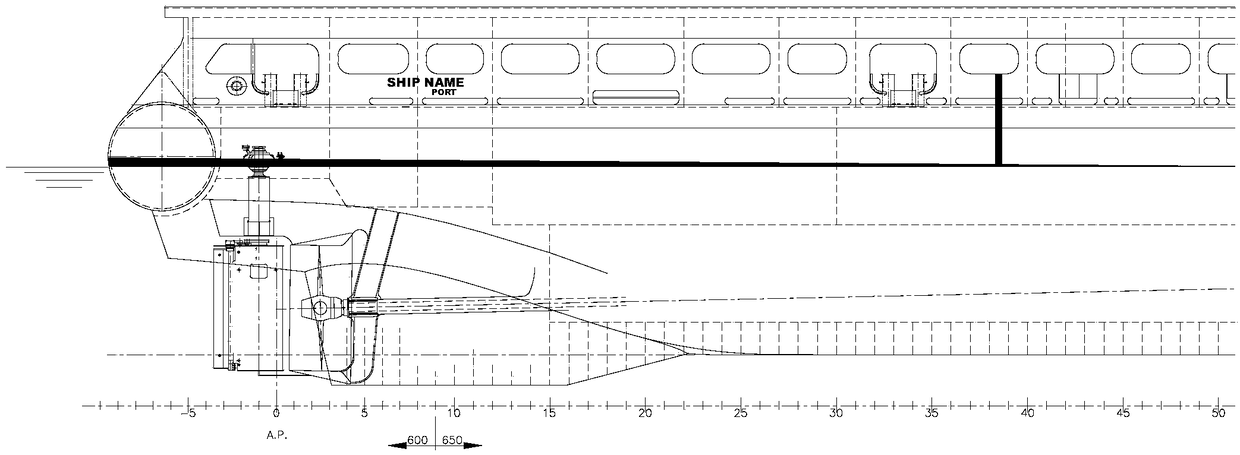 Multifunctional cargo-blocking railing for maritime work auxiliary ship