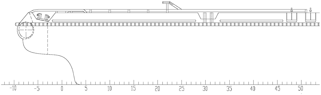 Multifunctional cargo-blocking railing for maritime work auxiliary ship