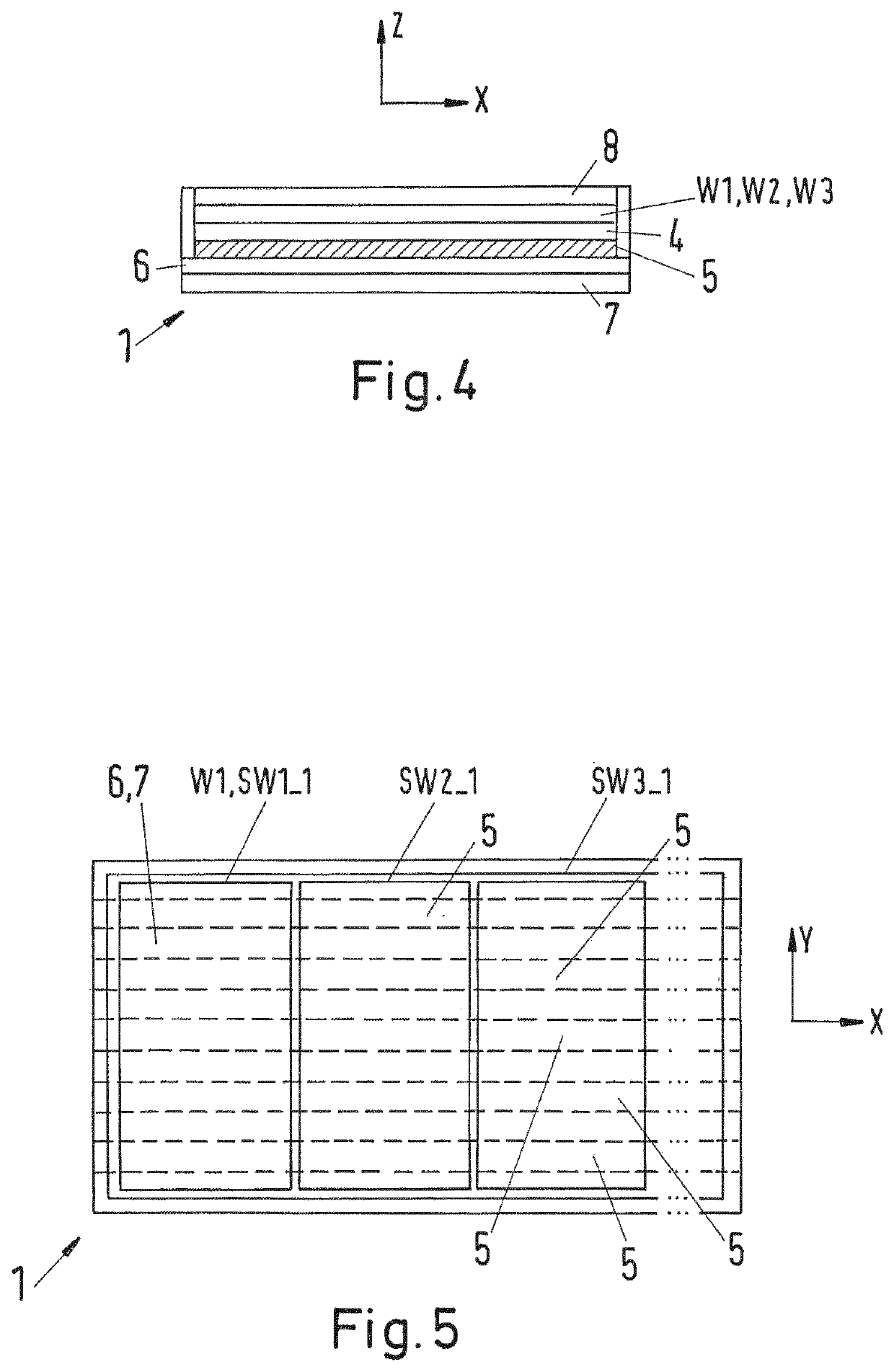 Primary sided-arrangement of primary winding structures, a method of manufacturing the primary-sided arrangement, a system for inductive power transfer and a method for inductively supplying power to a vehicle