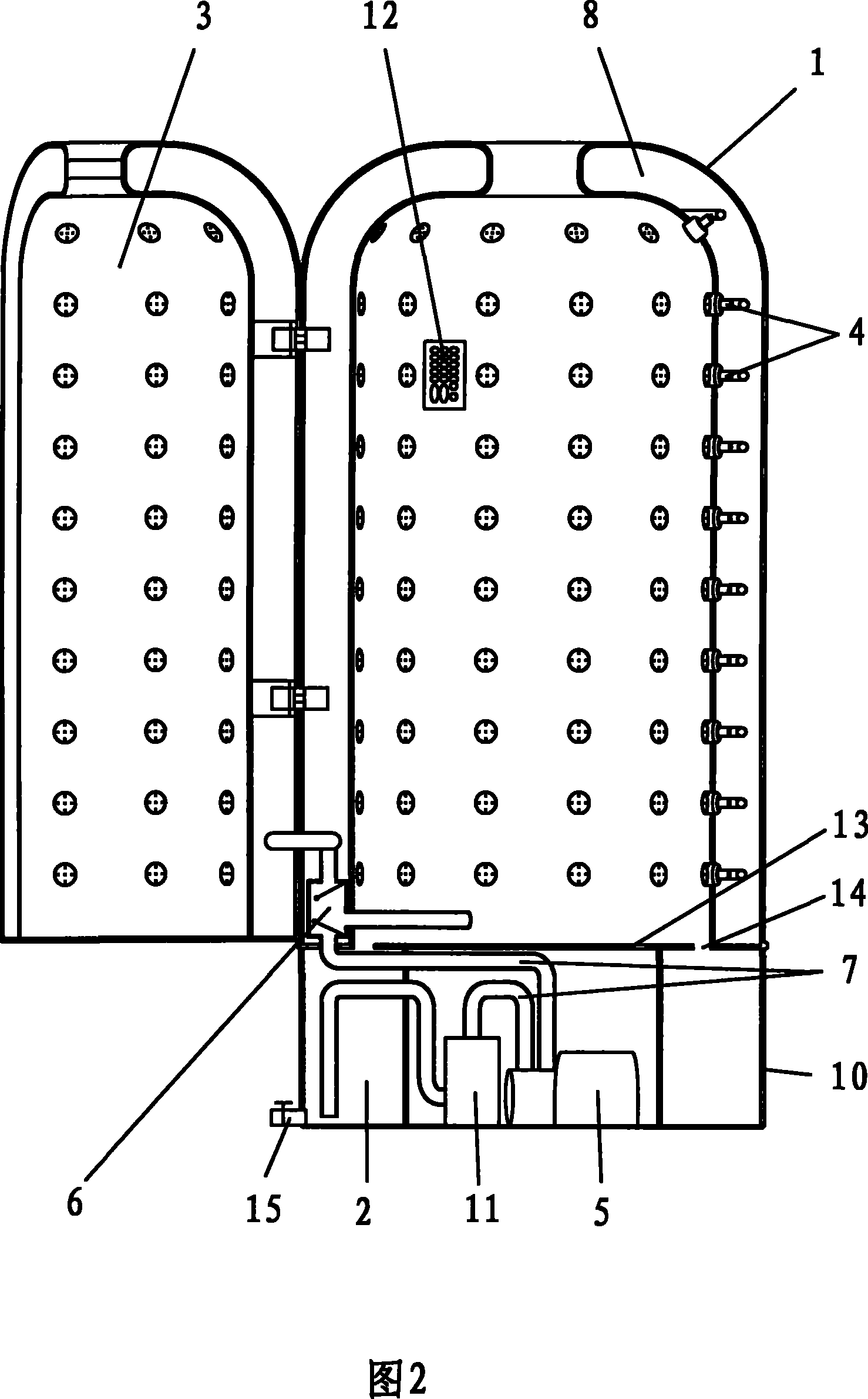 Massage water bath device