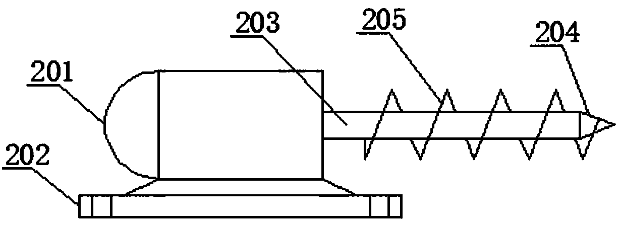 Perforating device for power installation