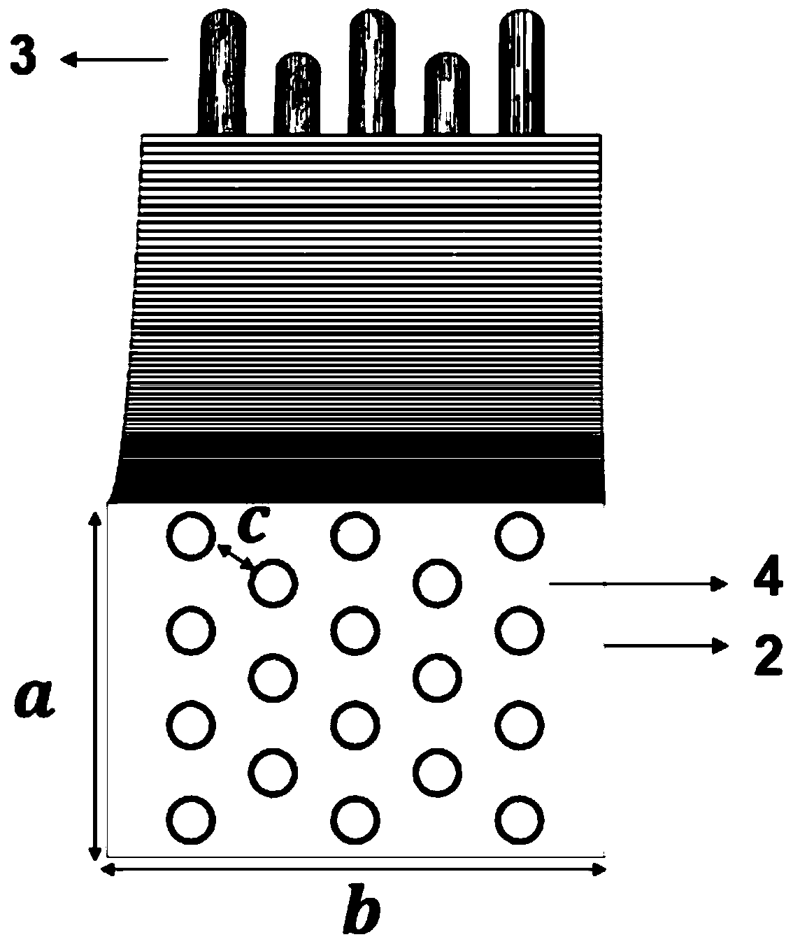 Air-lubricating oil surface type radiator