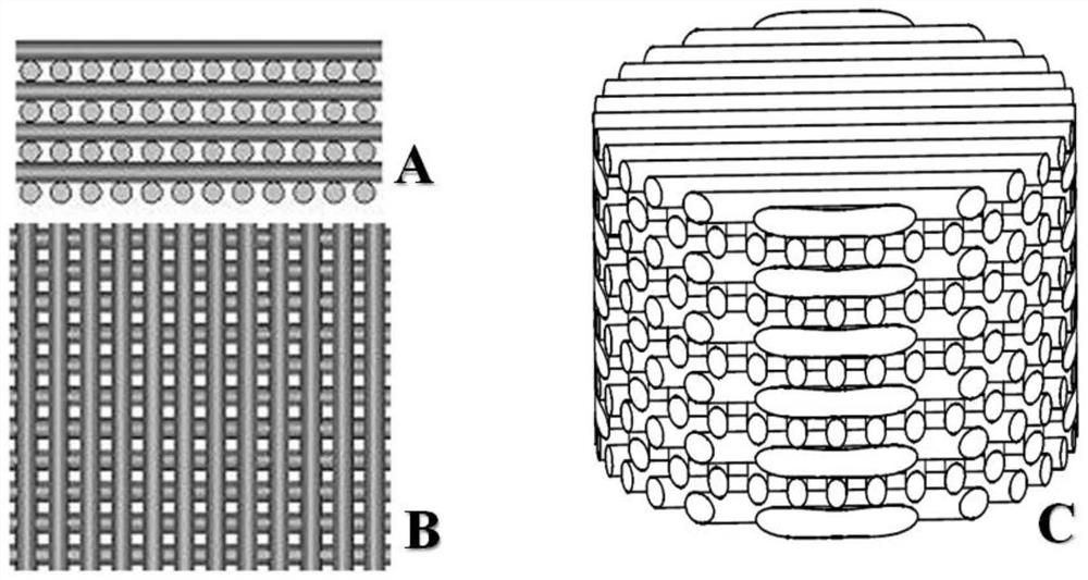 3D printed Ti-PDA-PLGA microsphere bone defect repair stent and preparation method thereof