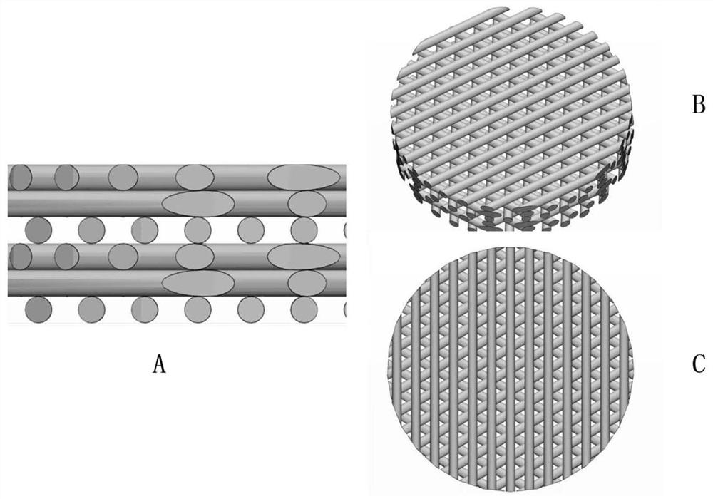 3D printed Ti-PDA-PLGA microsphere bone defect repair stent and preparation method thereof