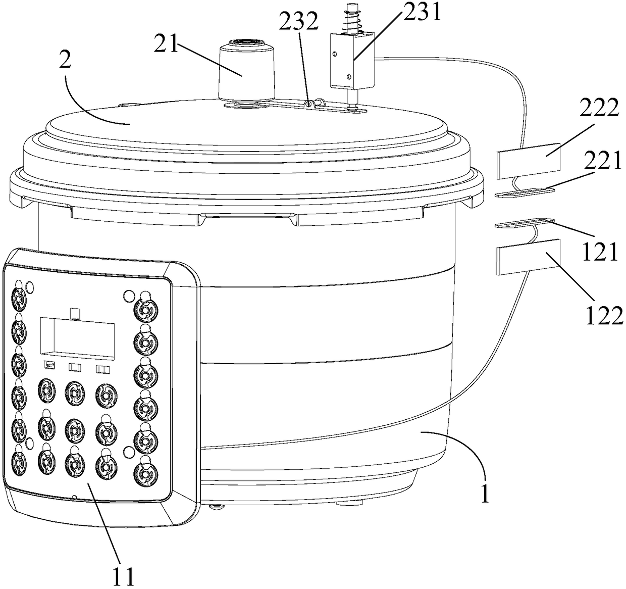 Spit electric pressure cooker