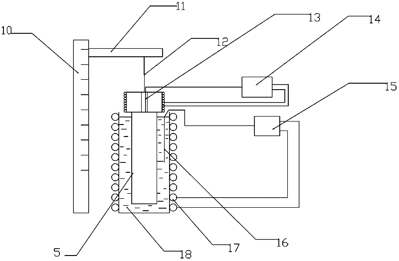 Method and device for detecting heat conductivity near melting point of phase change energy storage material