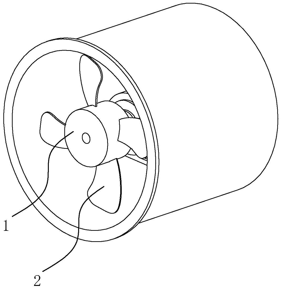 Axial flow fan with adjustable blades