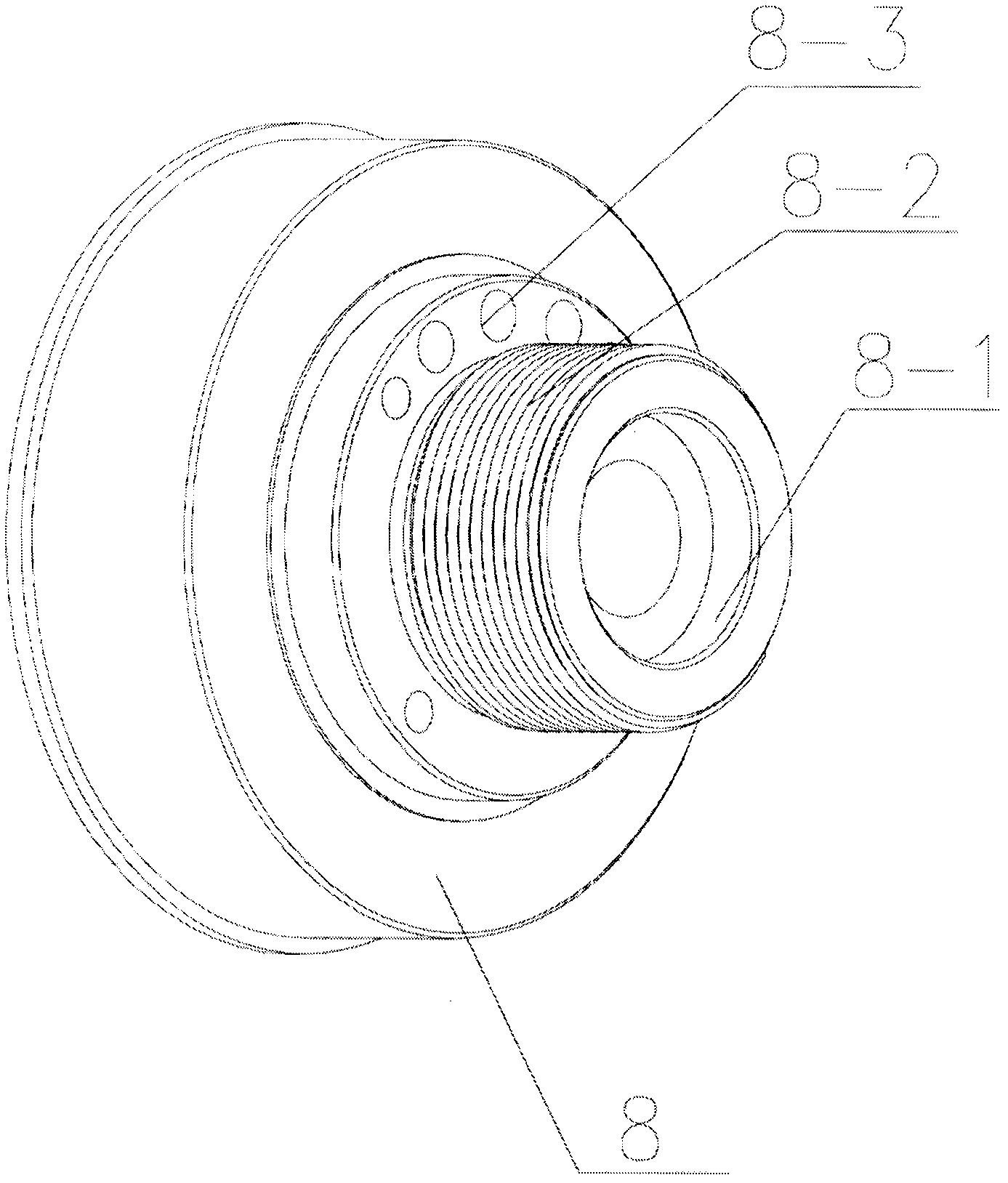 Integrated built-in motor for electric-bicycle motor wheel disc