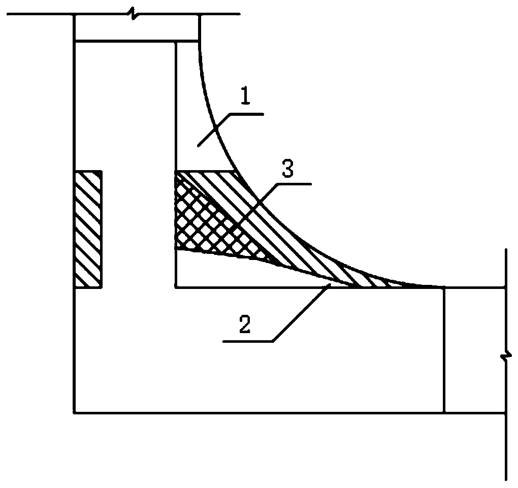 Method for arc bending excavation of lower bending section of vertical shaft