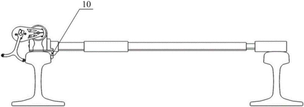 Steel railhead profile measuring instrument