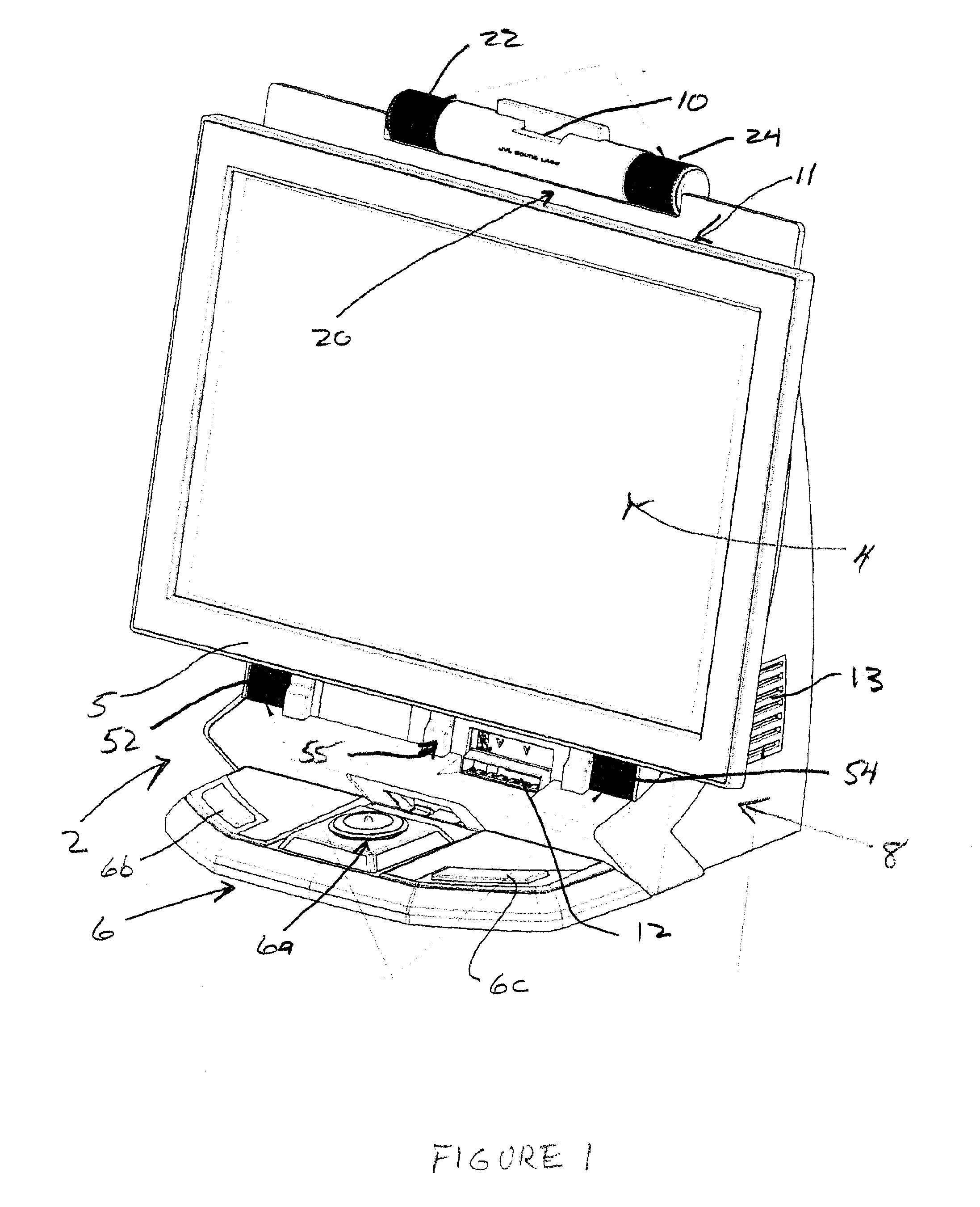 Flat screen game terminal