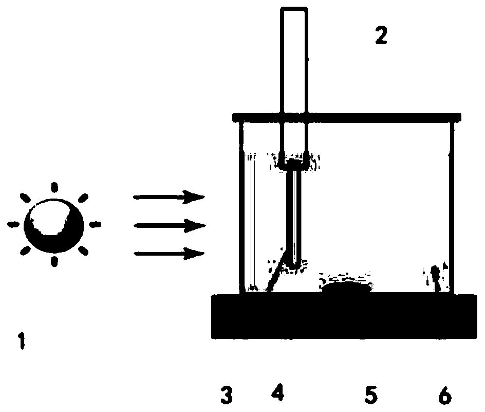 Preparation method for Au-ZnIn2S4 nanoarray electrode photocatalytic nitrogen fixation material