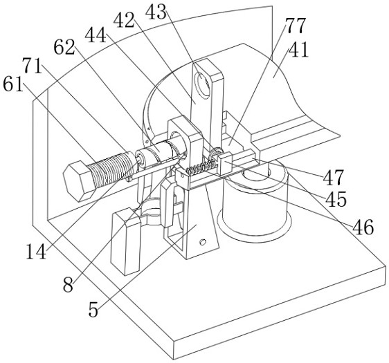Mounting component for driving motor of electric automobile