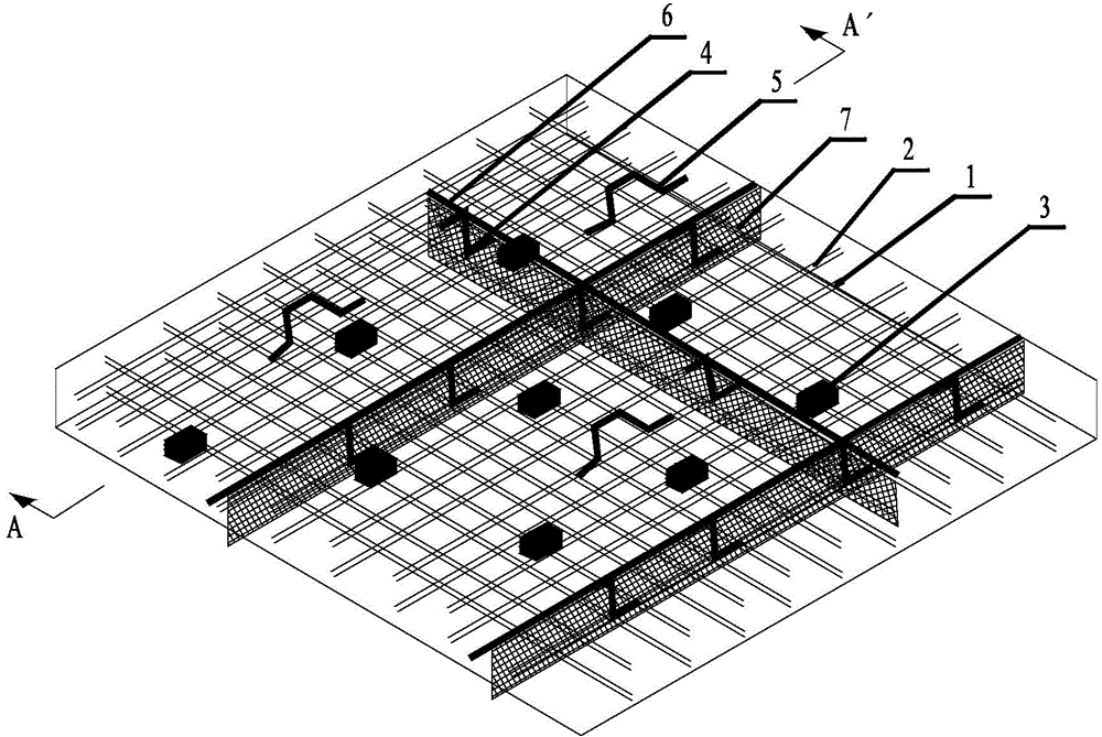 Guiderail device and method for pouring slope roof