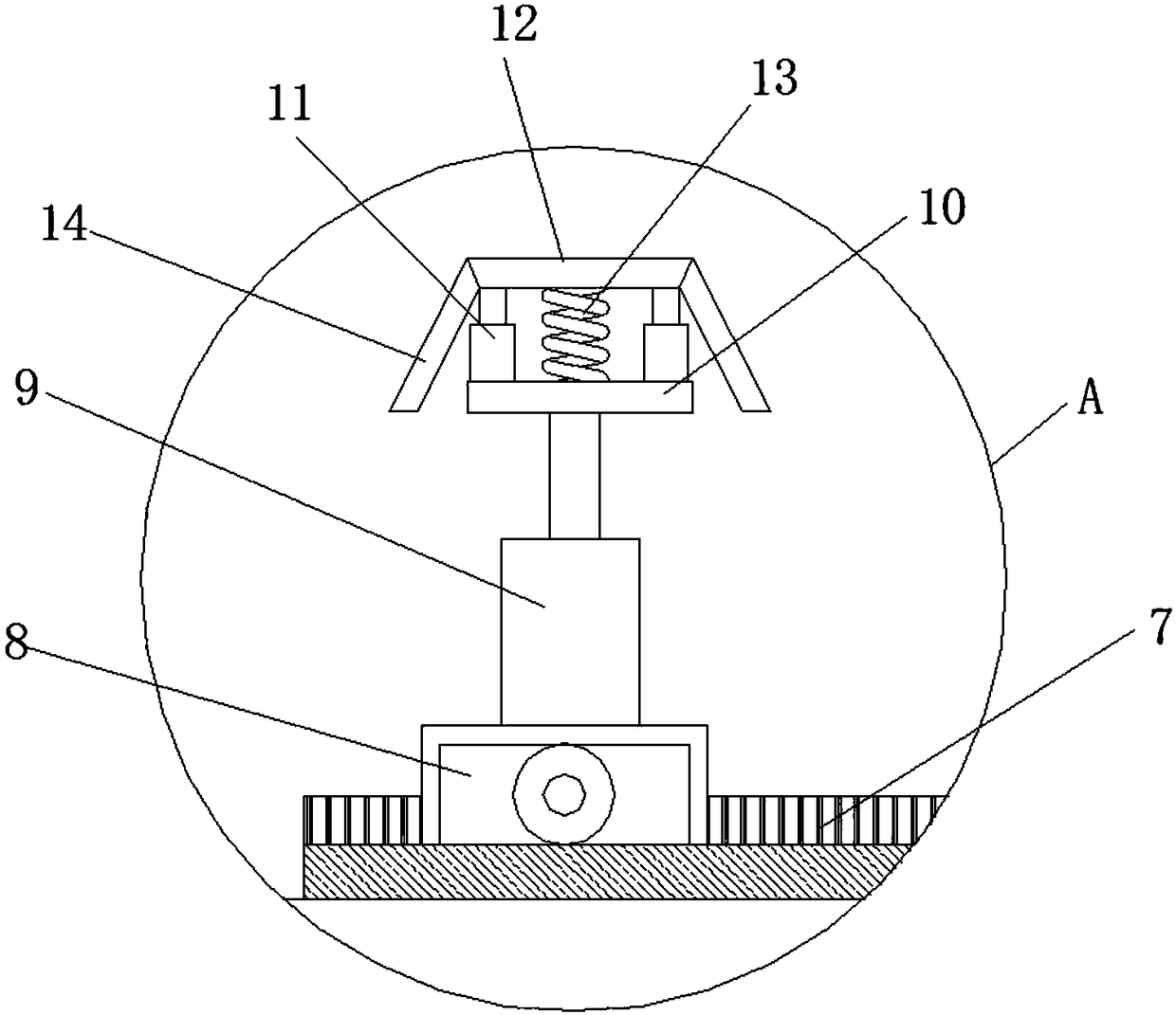 Foundation tamping device for building