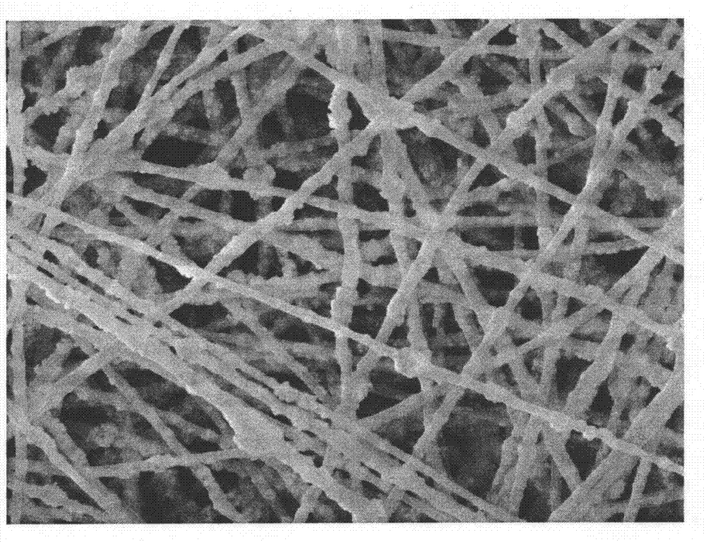 Composite nano fiber filtration material with photocatalysis/anti-bacterial functions and preparation method of filtration material