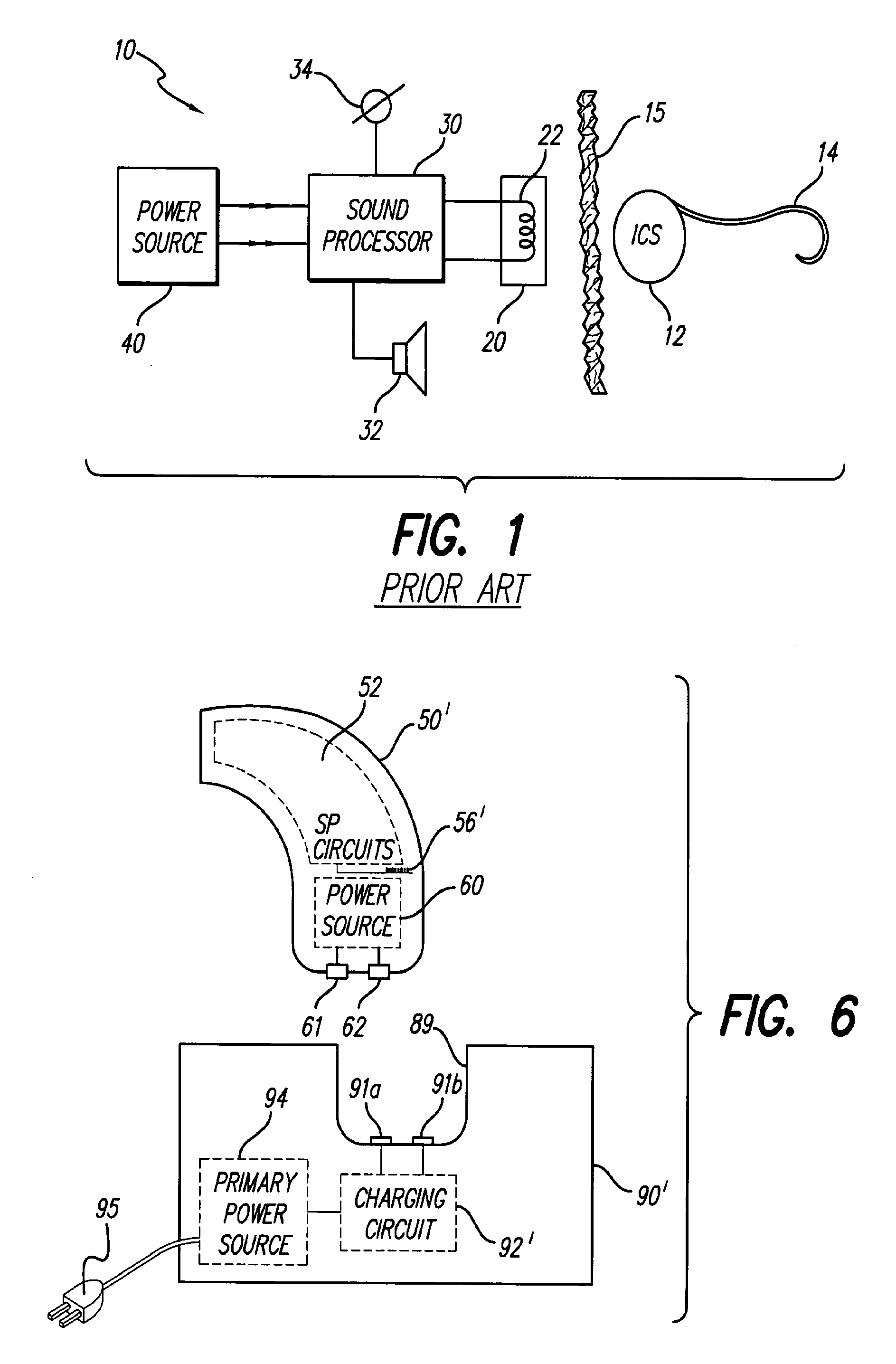 Cochlear Implant Sound Processor With Permanently Integrated Replenishable Power Source
