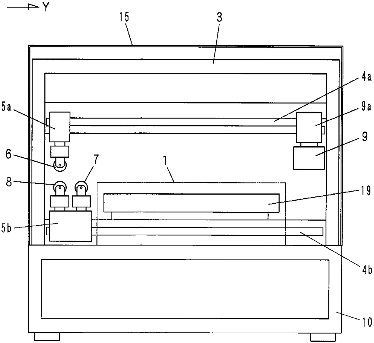 Device for preventing dust scattering and substrate machining apparatus having the same