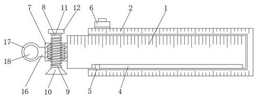 Clothes measuring ruler for costume design