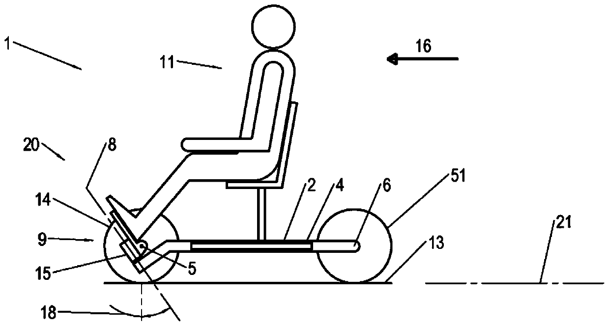 Vehicles with tilted steering axles