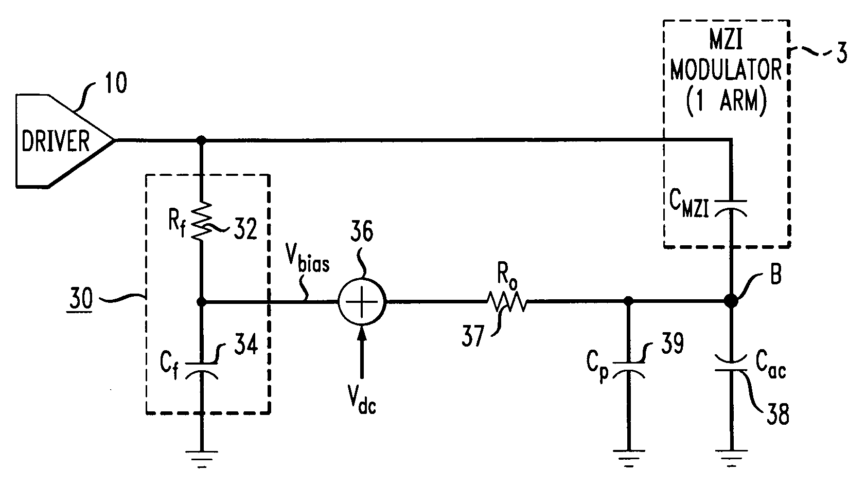 AC-coupled differential drive circuit for opto-electronic modulators