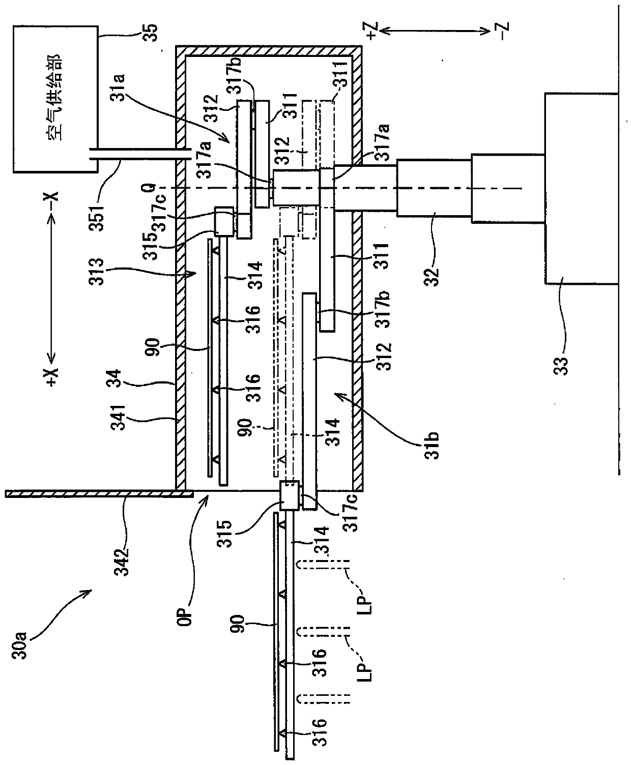 Transfer device and substrate processing device