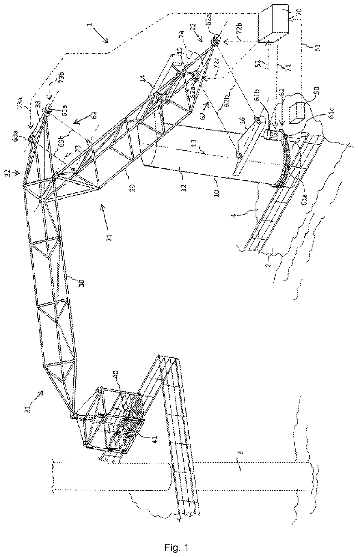 System to transfer people and/or cargo during offshore operations